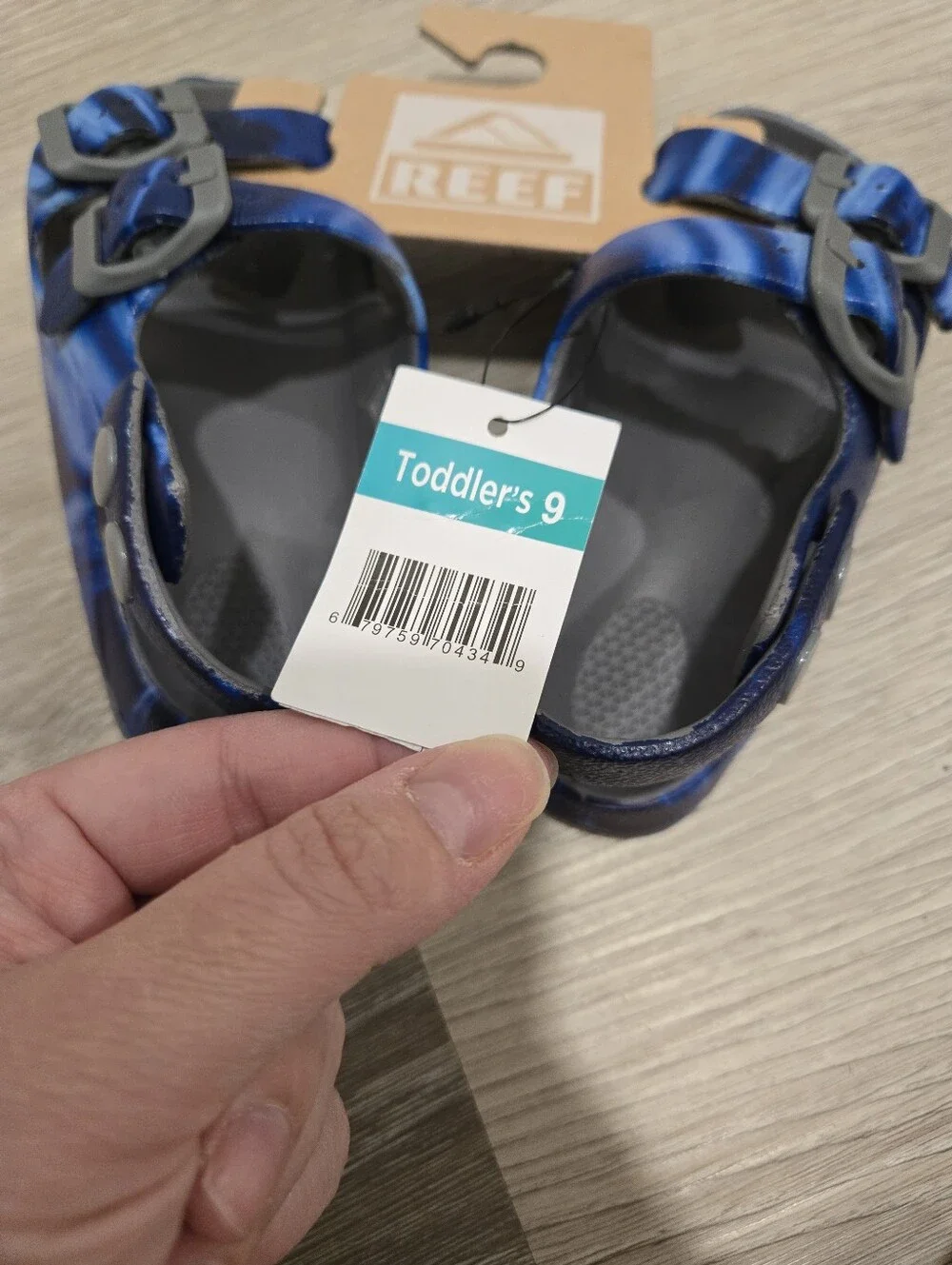 Reef Toddler Sandals in Navy Blue